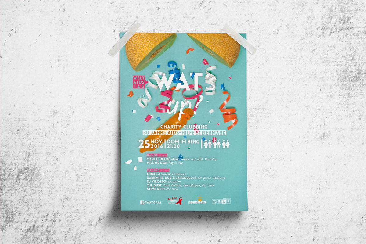 Welt Aids Tag Graz 2016 Plakat